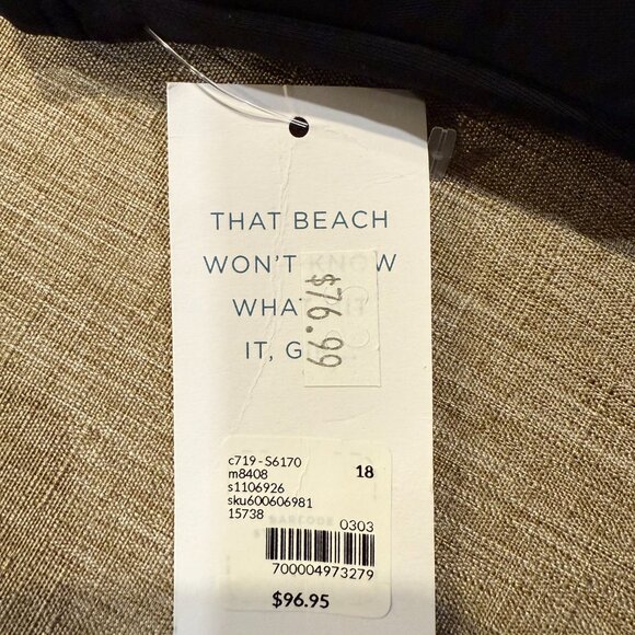 Size 18 Lane Bryant Swim Black Bathing Suit (One-Piece) with Skirt - NWT - Picture 6 of 6